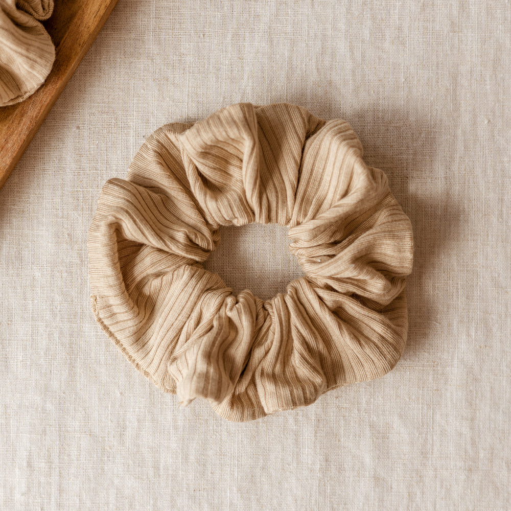 
                      
                        Wide Scrunchie/ Beige Modal Ribbed
                      
                    