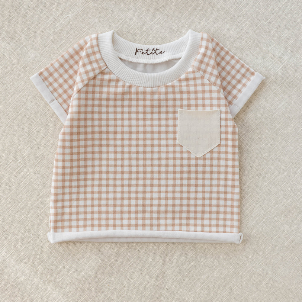 
                      
                        Baby t-shirt / tiny checkers - cookie
                      
                    