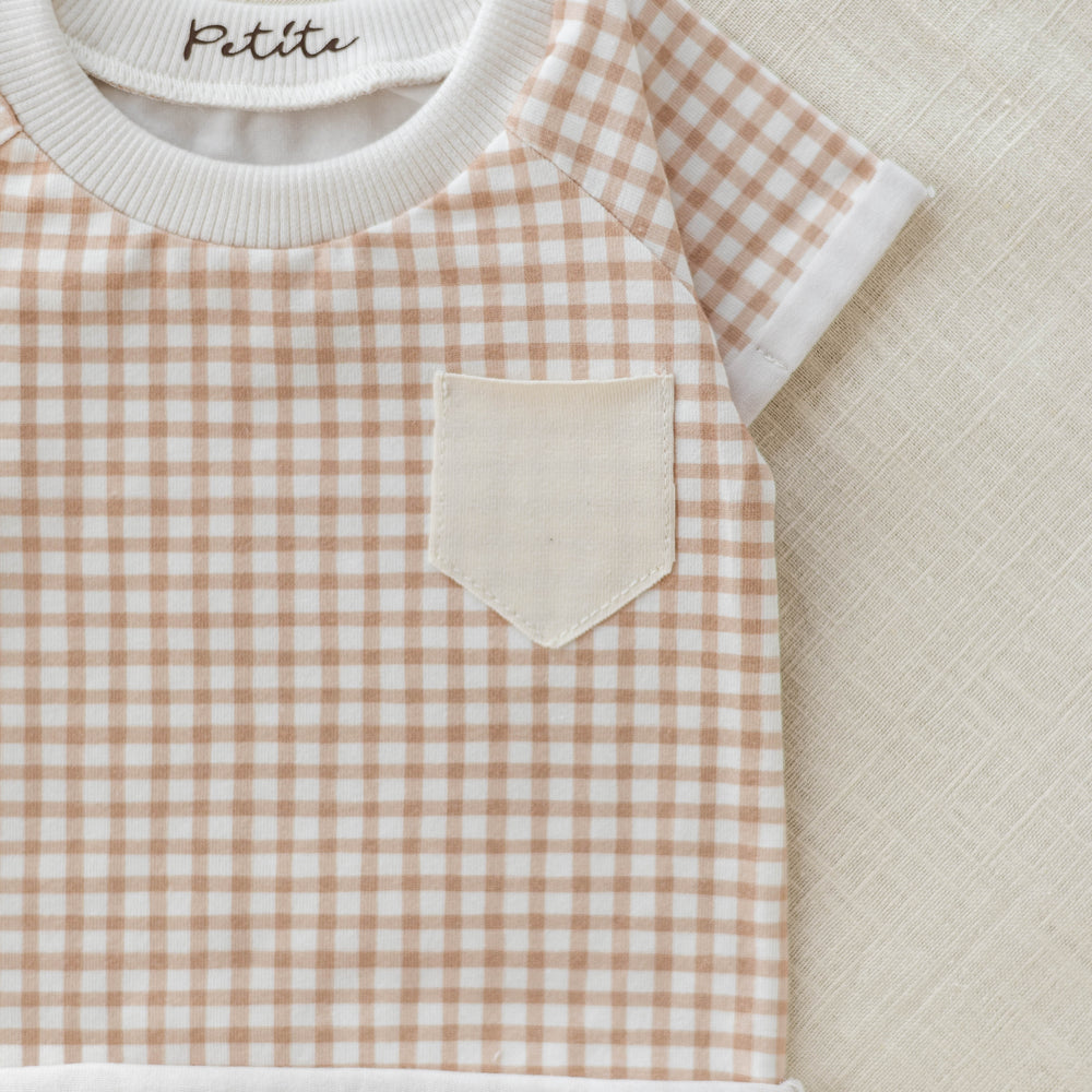 
                      
                        Baby t-shirt / tiny checkers - cookie
                      
                    