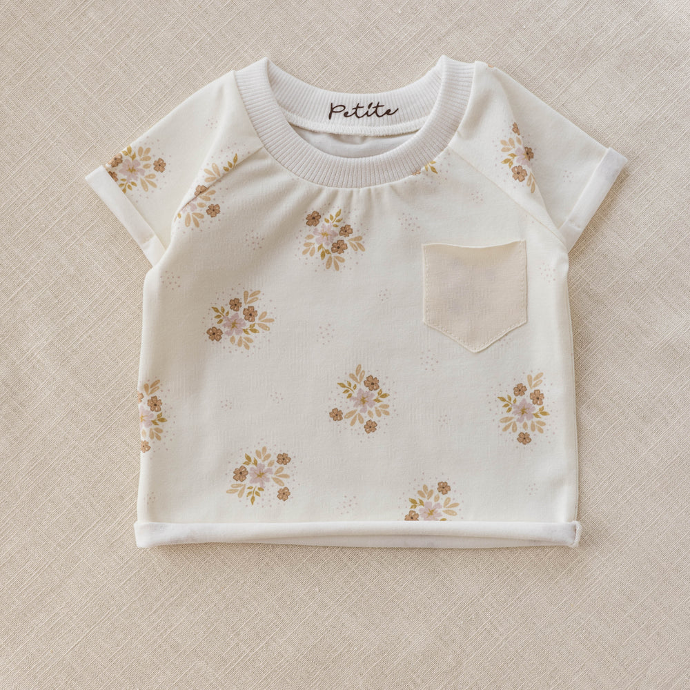 Baby t-shirt / Flowers & Dots