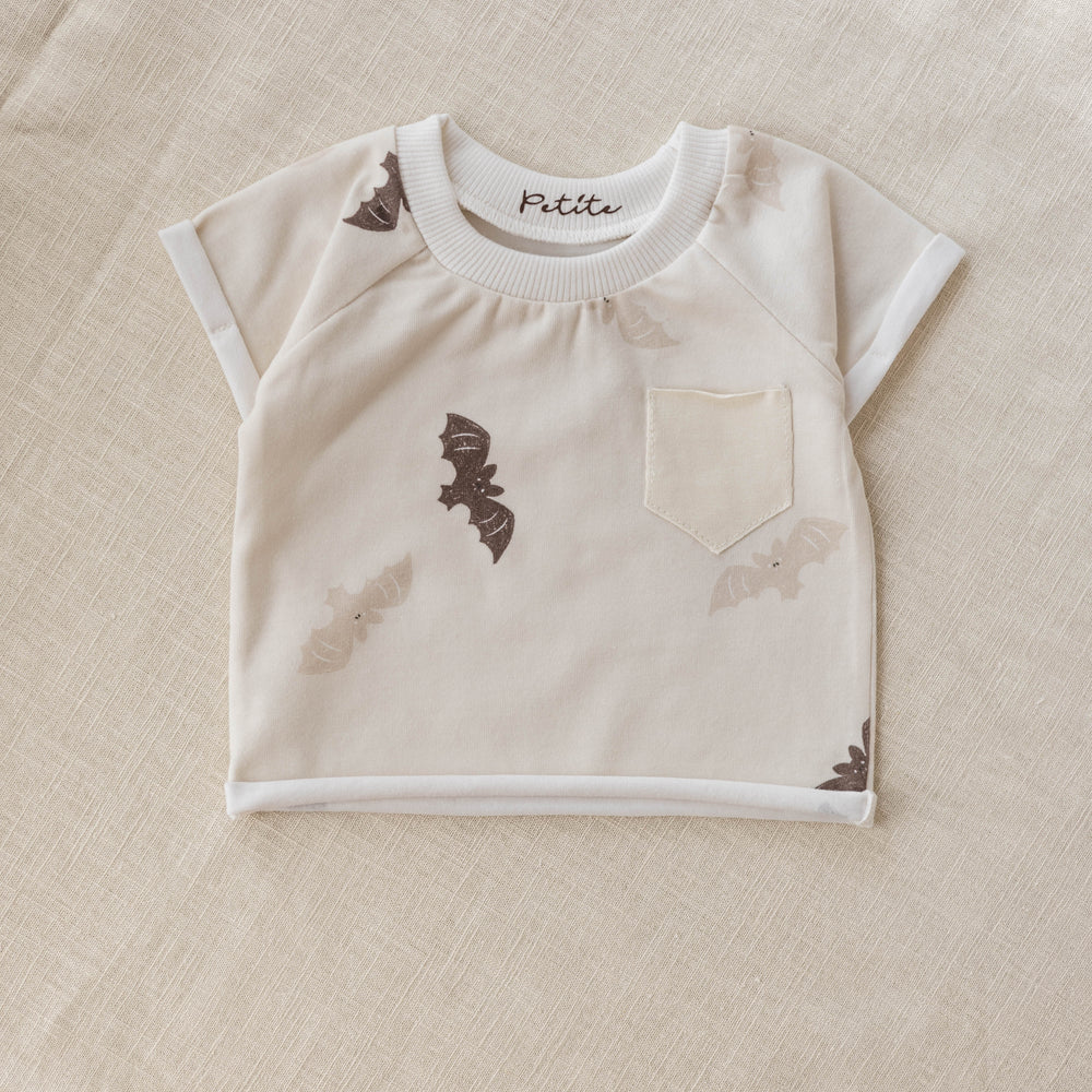 
                      
                        Baby t-shirt / beige bats
                      
                    