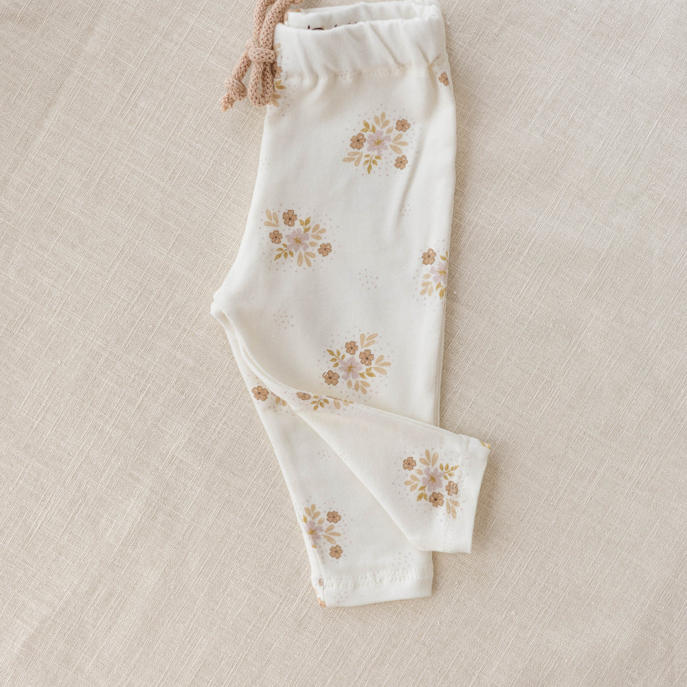 Baby leggings / Flowers & dots