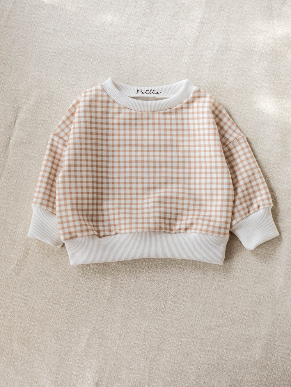 Sweater / tiny checkers - cookie