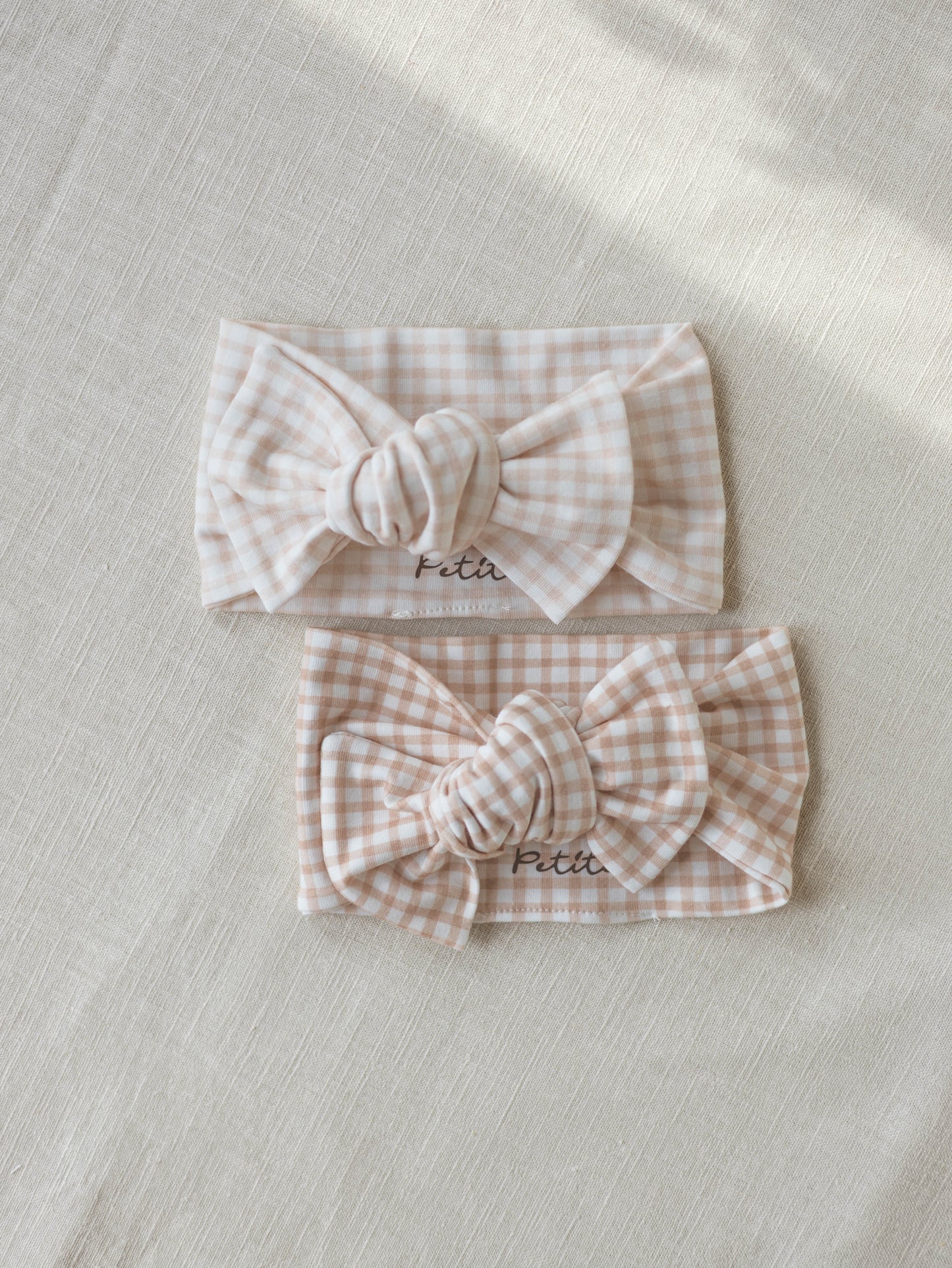 Bow headband / tiny checkers