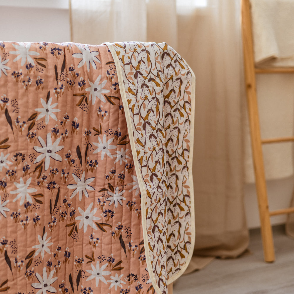 Kids quilt / playmat /  Big floral