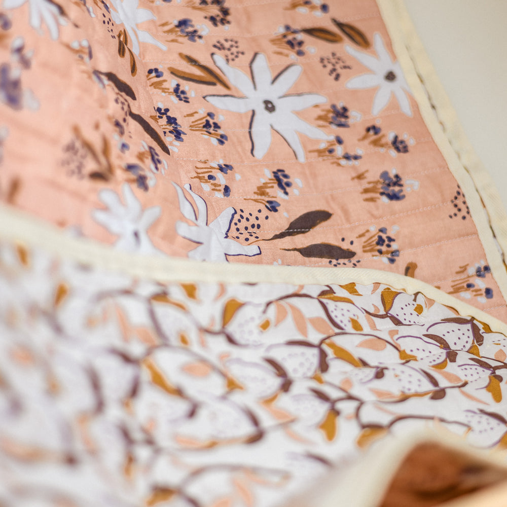 Kids quilt / playmat /  Big floral