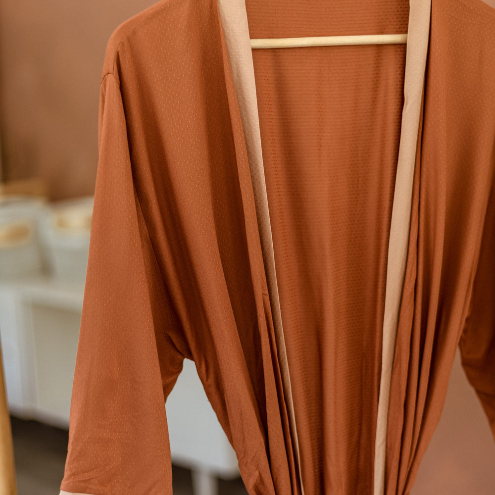 Robe  / Terracotta + Powder  ColorBlock