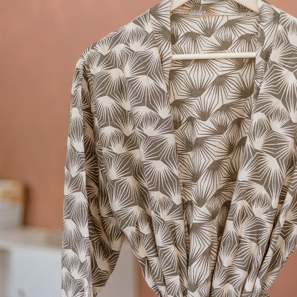 Robe  / Olive Abstract