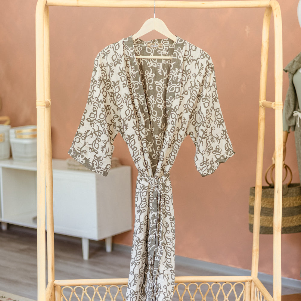 Robe  / Beige Floral