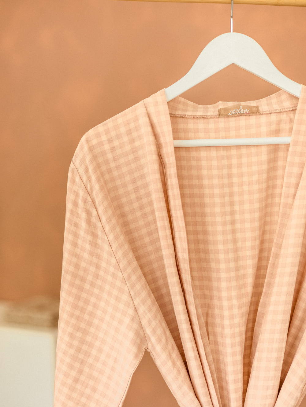 Robe  / Viscose Blush Checkers