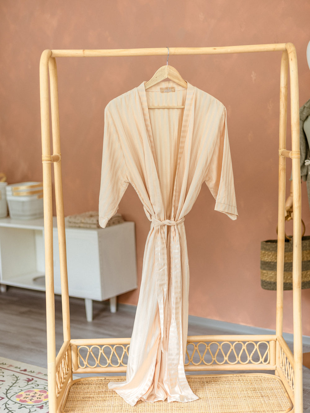 Robe  / Viscose - Powder Stripes