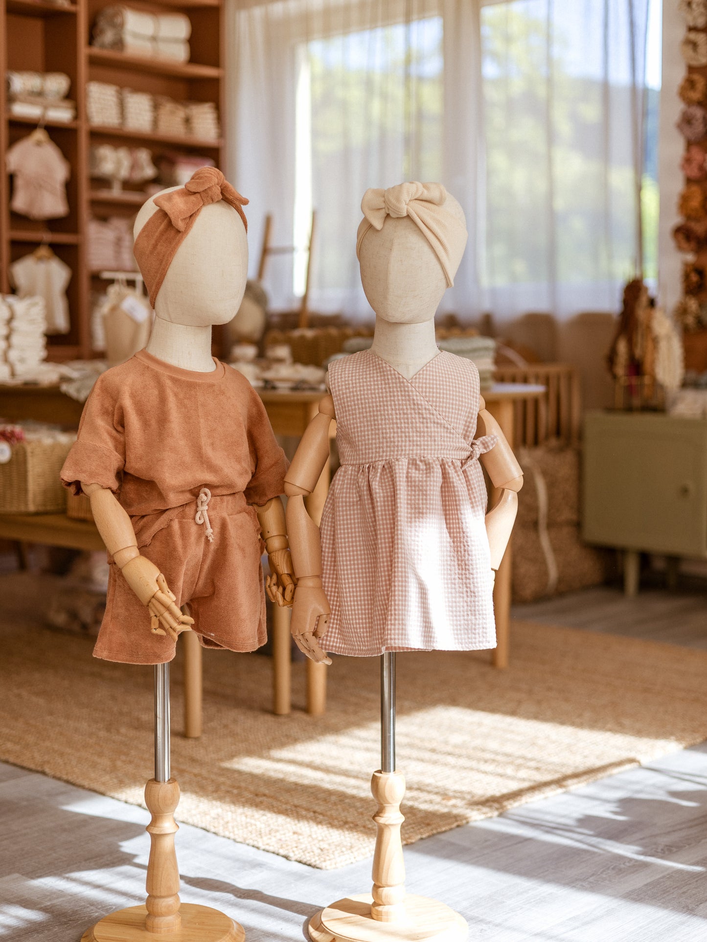 Aurelie Girly Dress / Blush Checkers