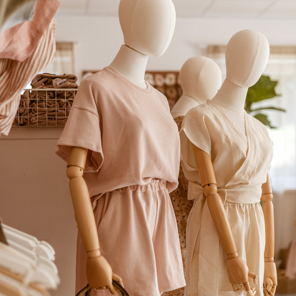 Poppy shorts / Cotton Knit - Blush