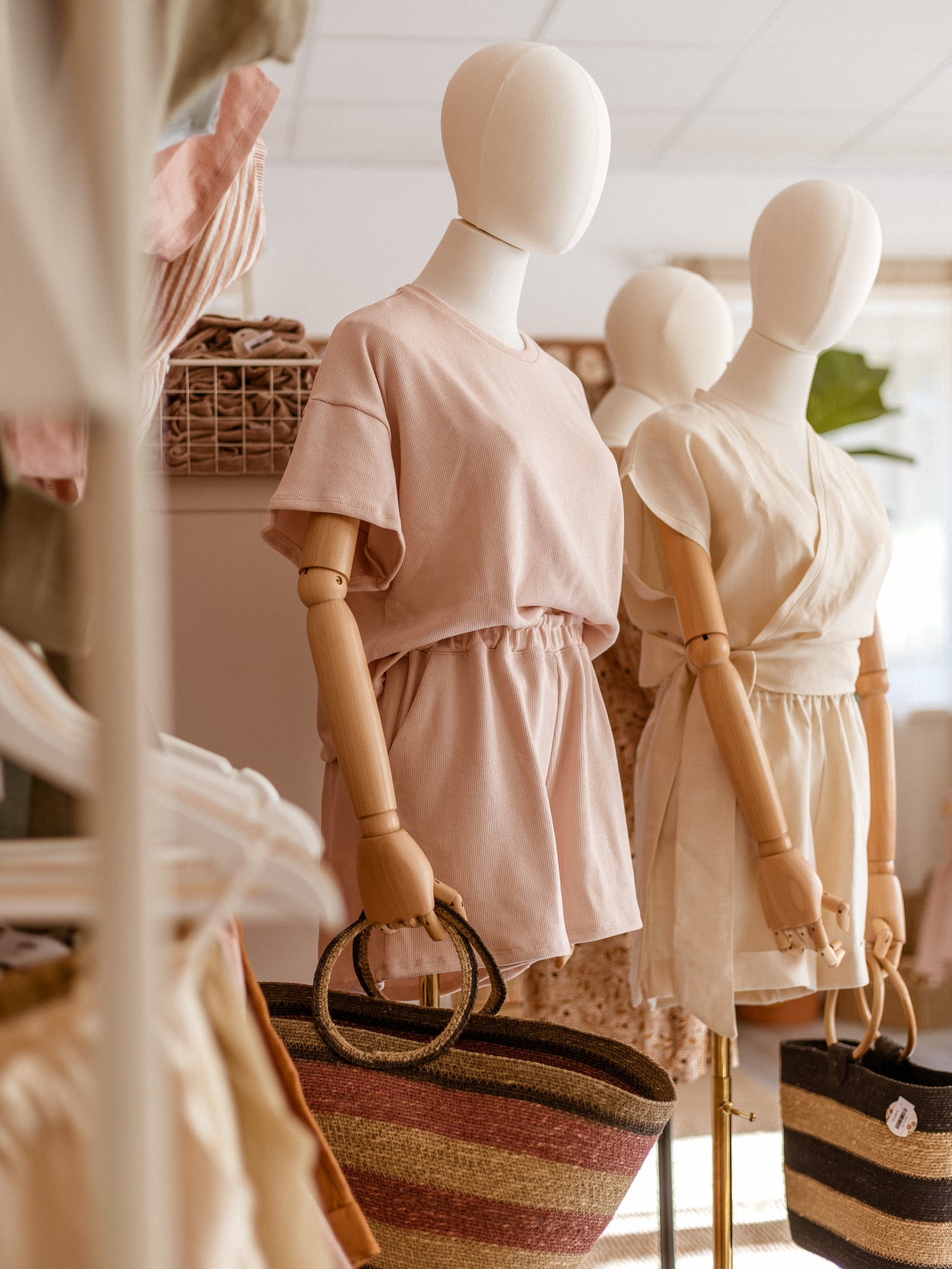 Amelie Top / Cotton Knit - Blush