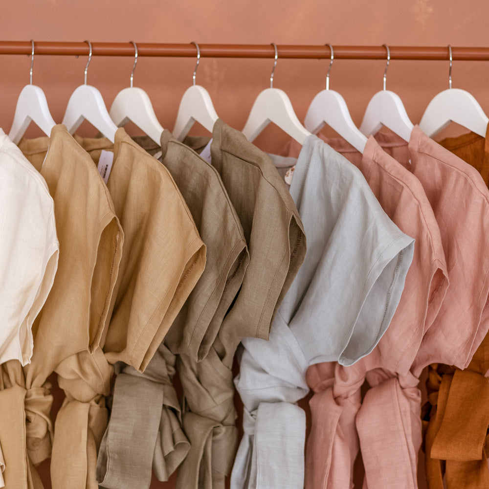 Ellora Linen wrap top