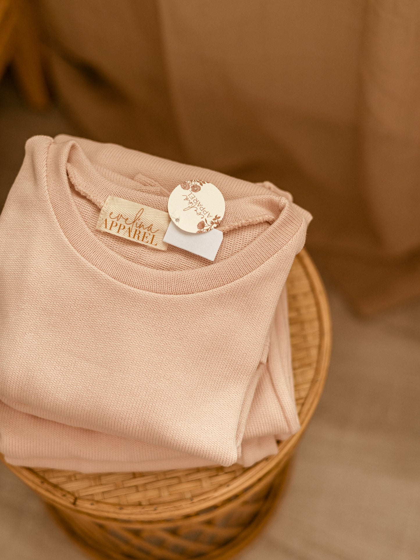 Amelie Top / Cotton Knit - Blush