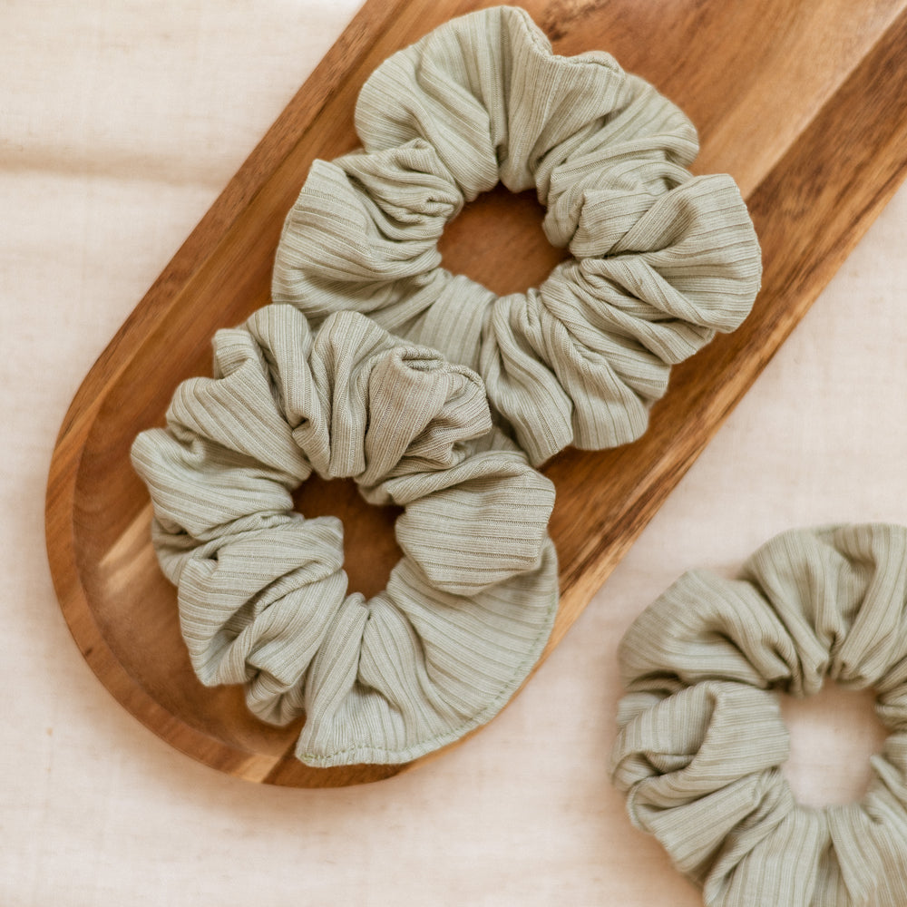 Wide Scrunchie / Modal - Sage