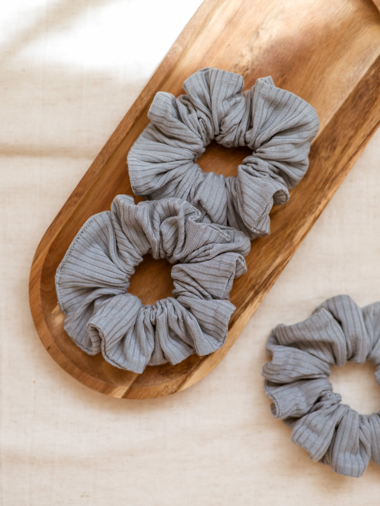Wide Scrunchie / Modal - Sky Blue