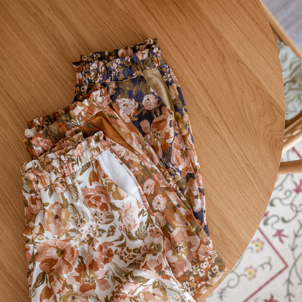 
                      
                        Poppy shorts / Floral viscose
                      
                    