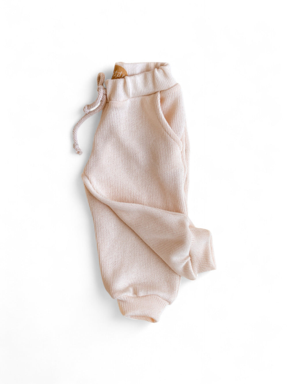 Knit sweatpants / Creamy Blush