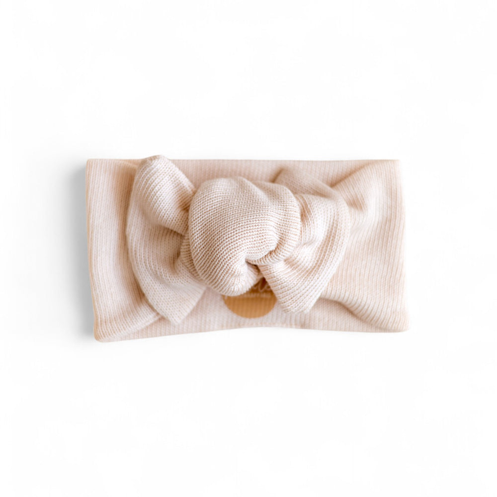 *Headband / Cotton Knit - Creamy blush