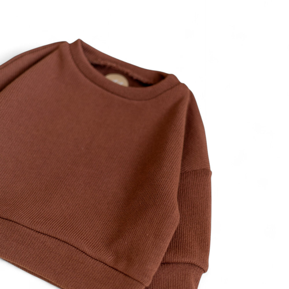 *Knit sweater / Dark rosewood