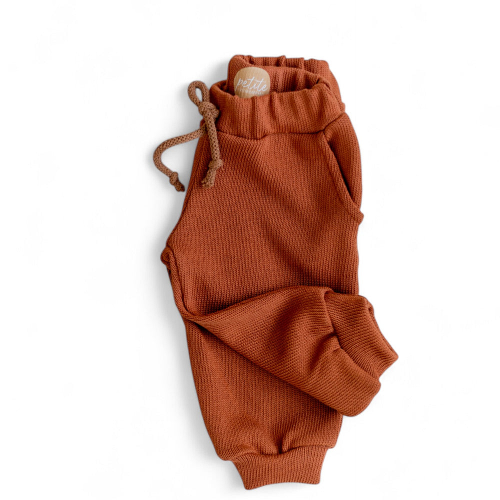 *Knit sweatpants / Rosewood