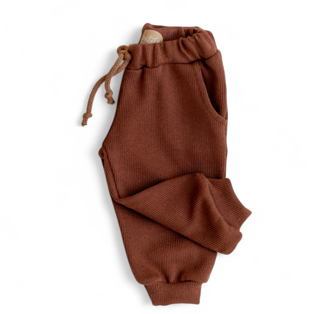 *Knit sweatpants / Dark rosewood