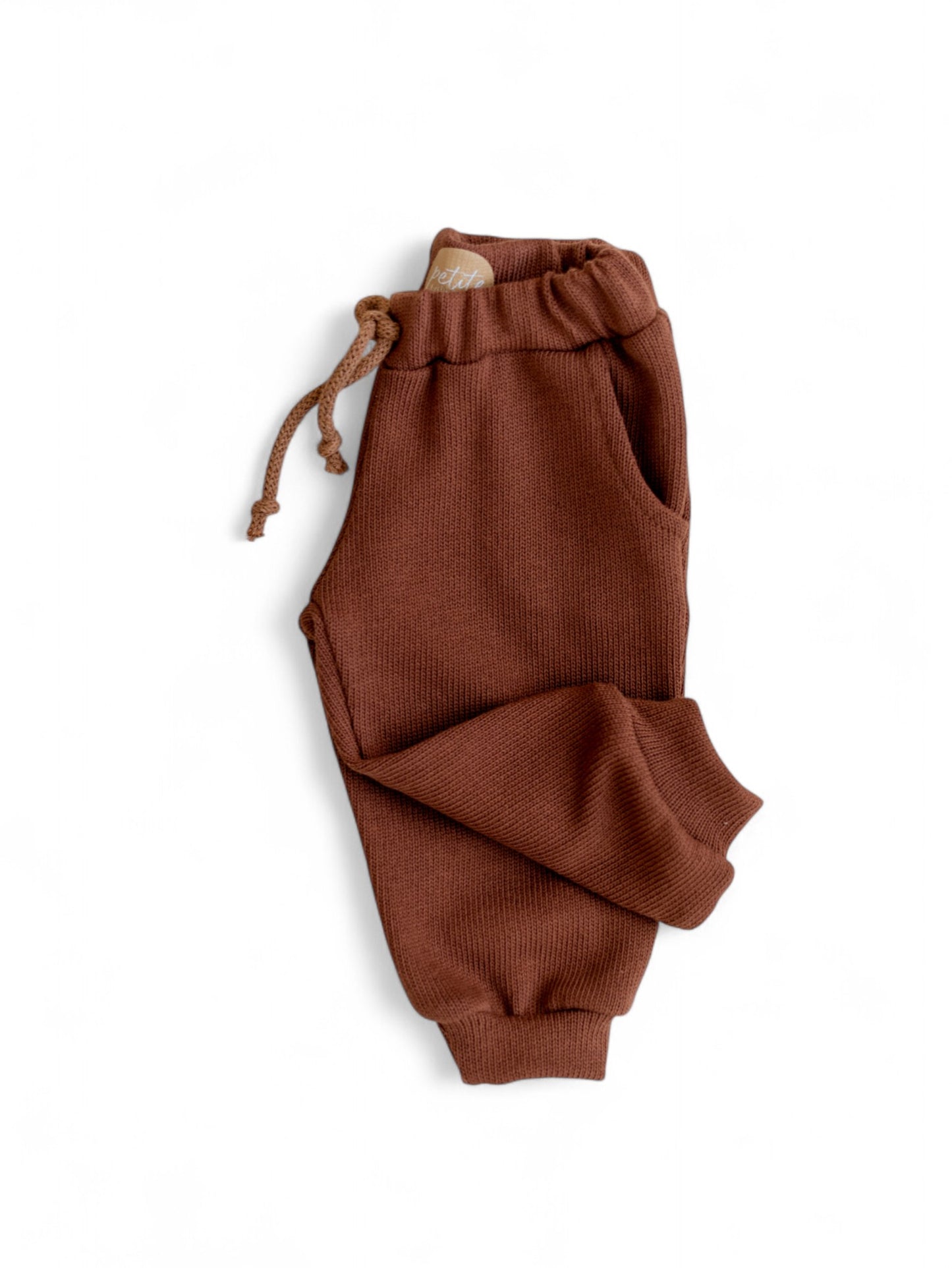 *Knit sweatpants / Dark rosewood