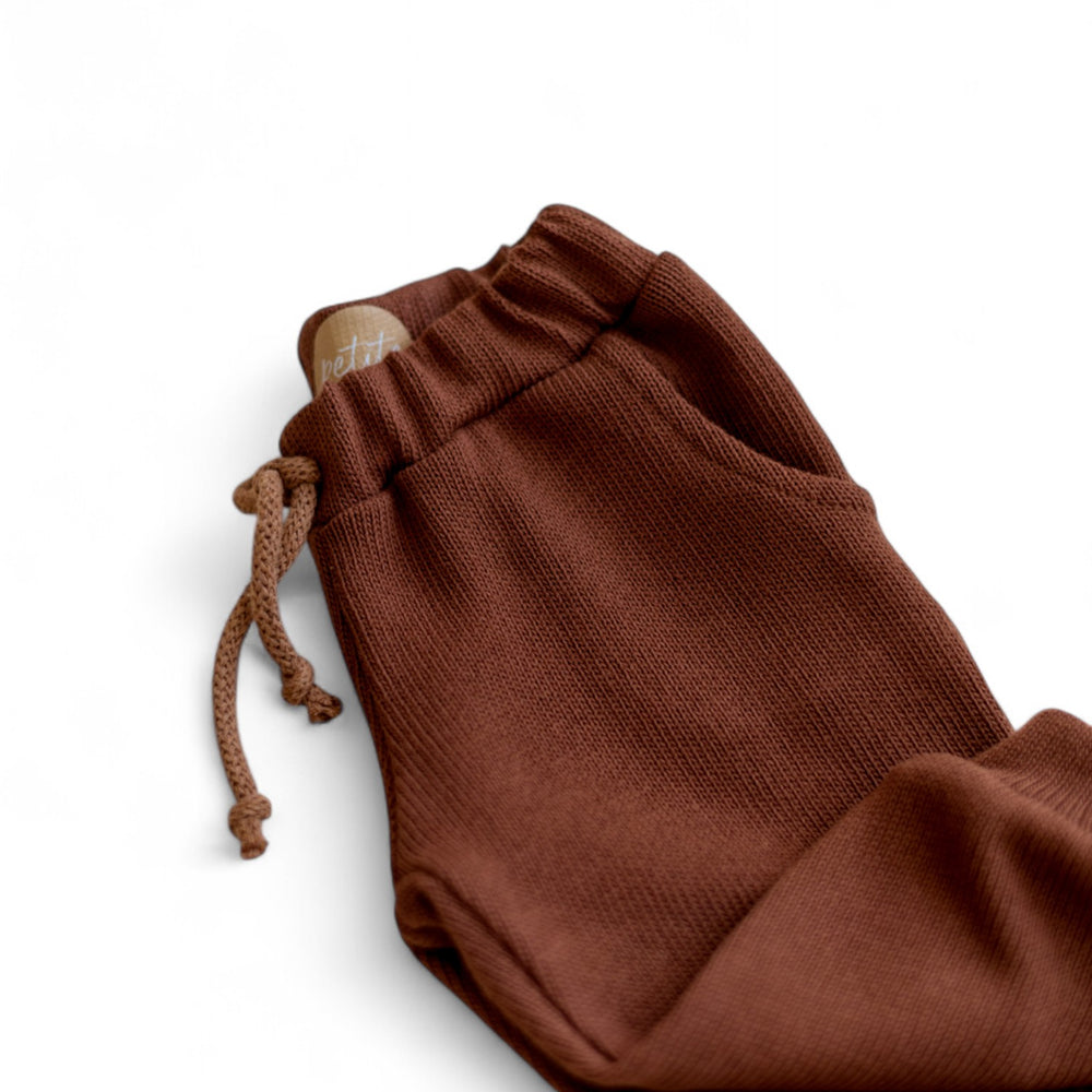 *Knit sweatpants / Dark rosewood