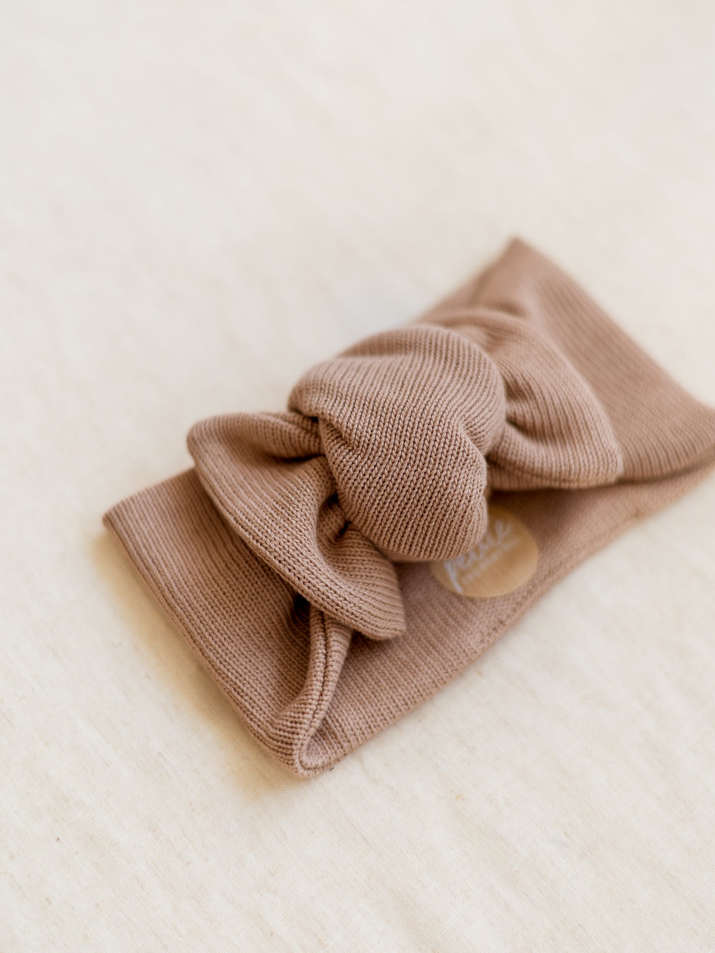 *Headband / Cotton Knit - Creamy Beige