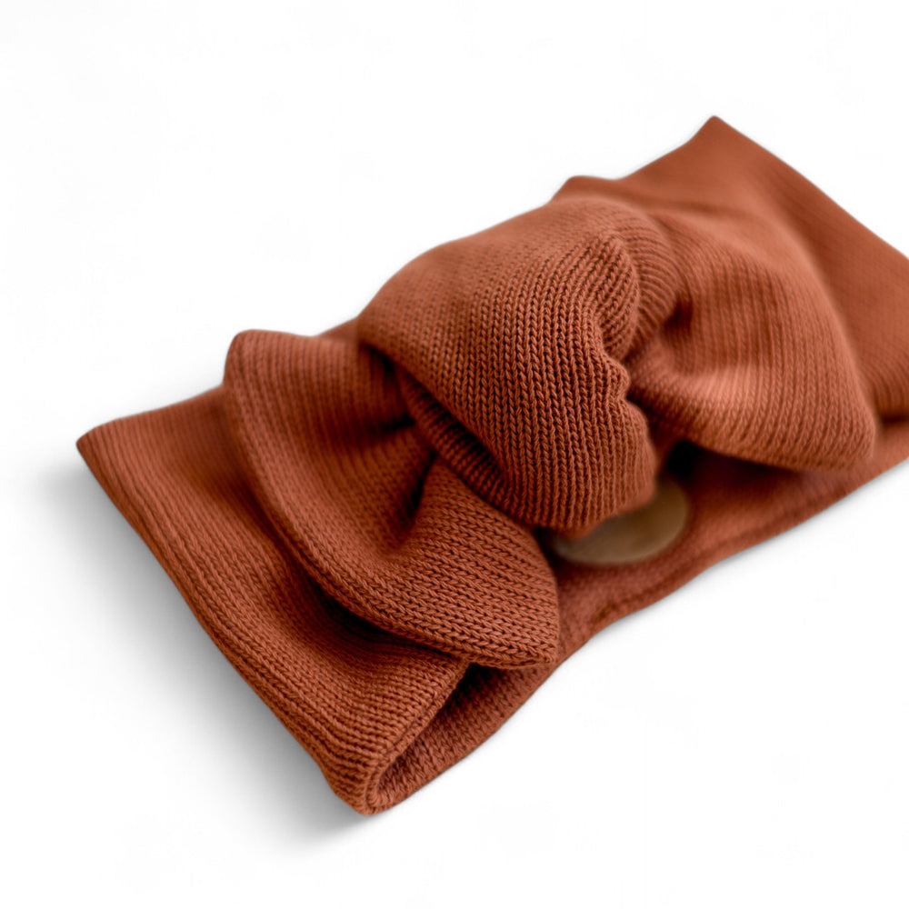 *Headband / Cotton Knit - Rosewood