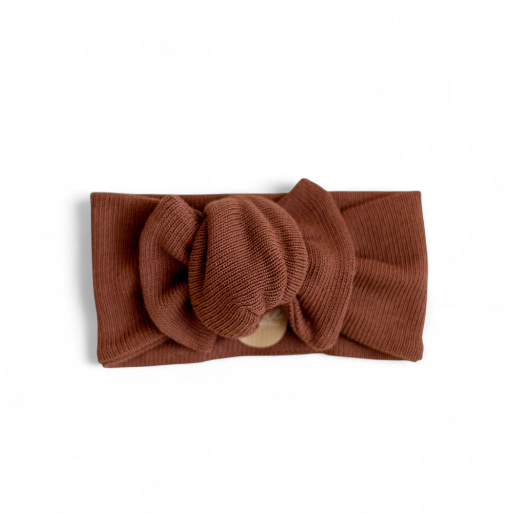 *Headband / Cotton Knit - Dark Rosewood