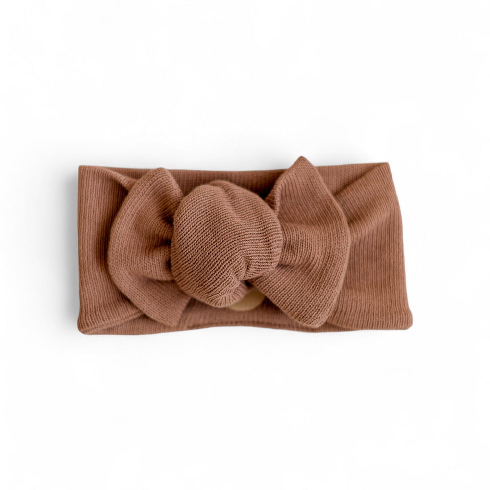 *Headband / Cotton Knit - Chocolate Blush