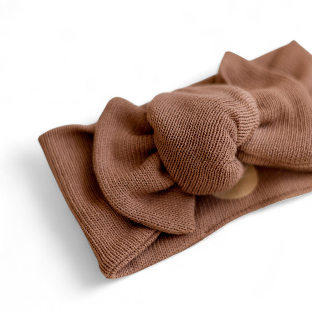 *Headband / Cotton Knit - Chocolate Blush