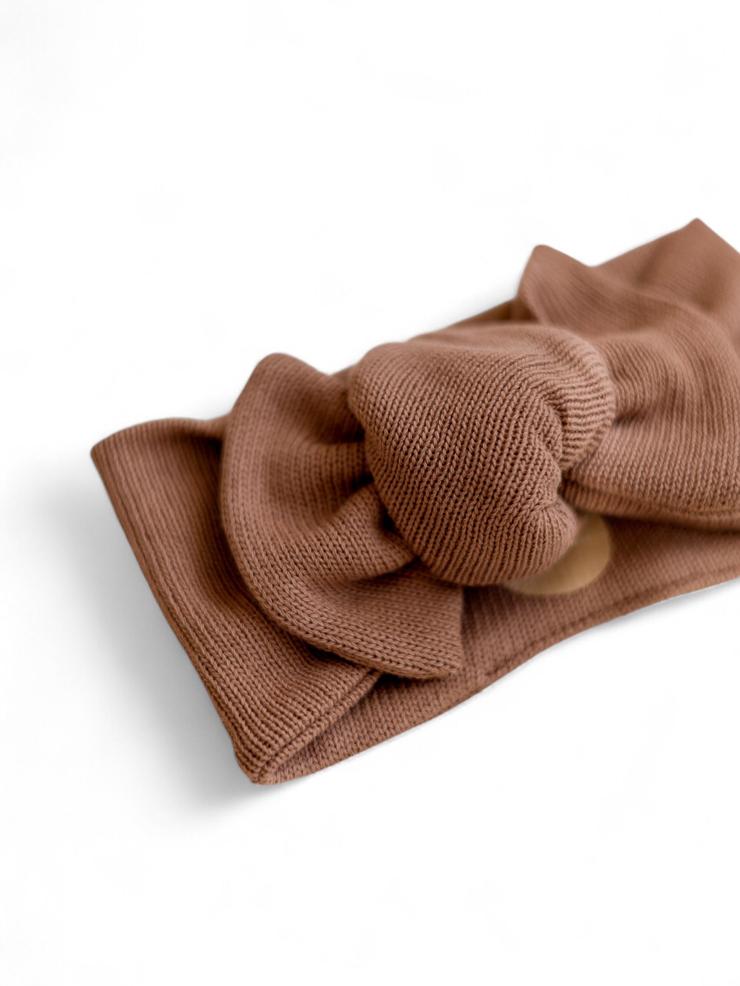 *Headband / Cotton Knit - Chocolate Blush