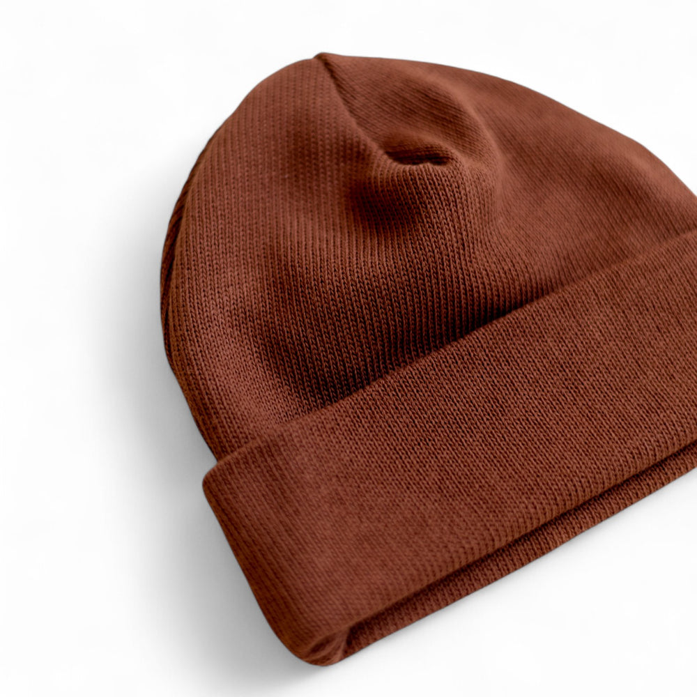 Knit Beanie / Dark rosewood