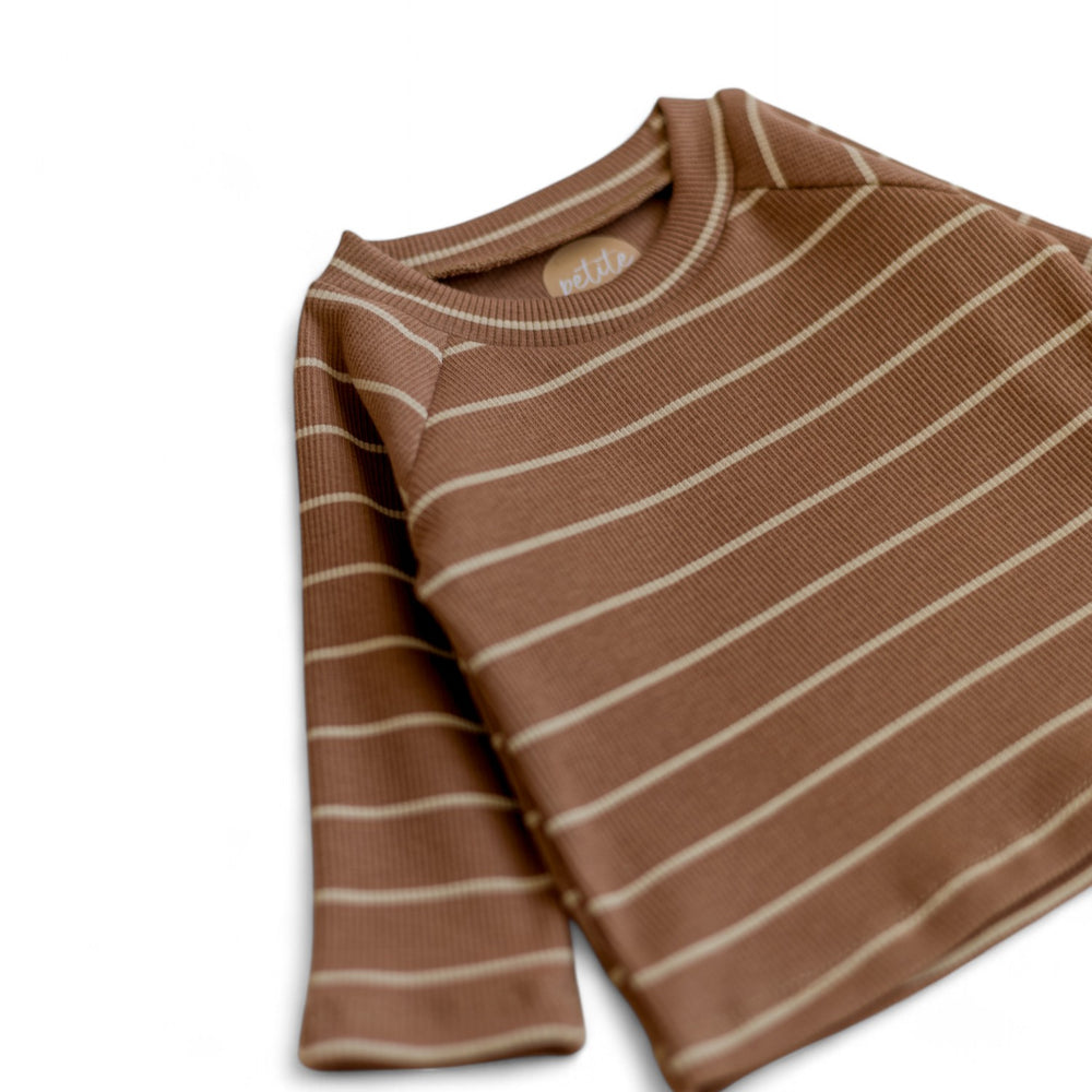 
                      
                        *Long Sleeve Tee/ Nougat + Stripes
                      
                    