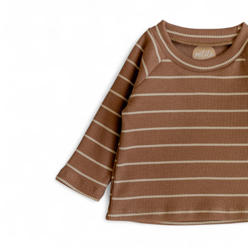 
                      
                        *Long Sleeve Tee/ Nougat + Stripes
                      
                    