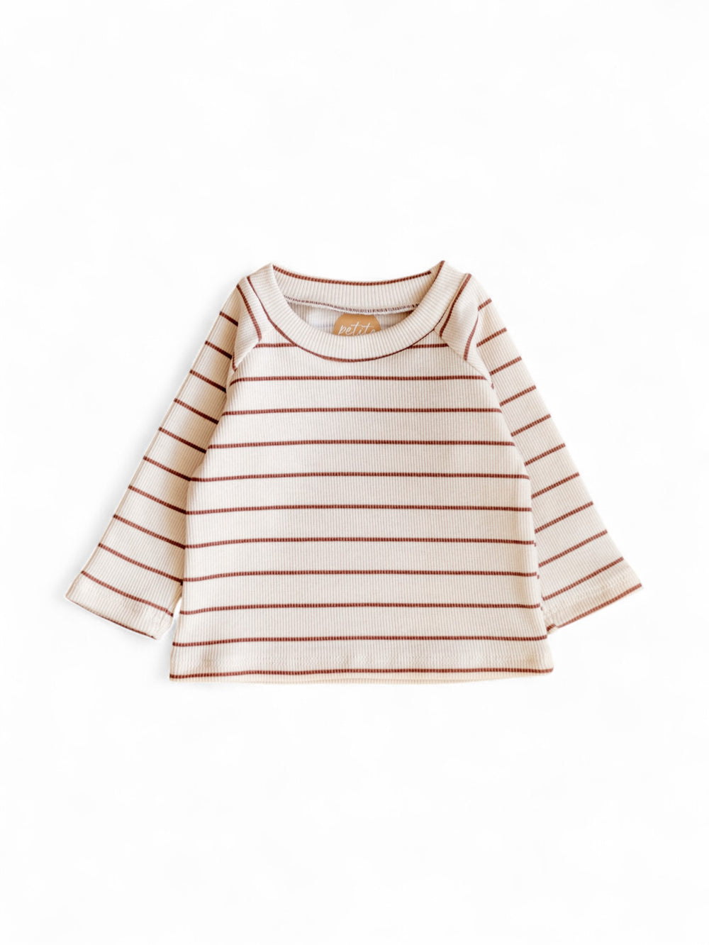 *Long Sleeve Tee/ Creamy + Stripes