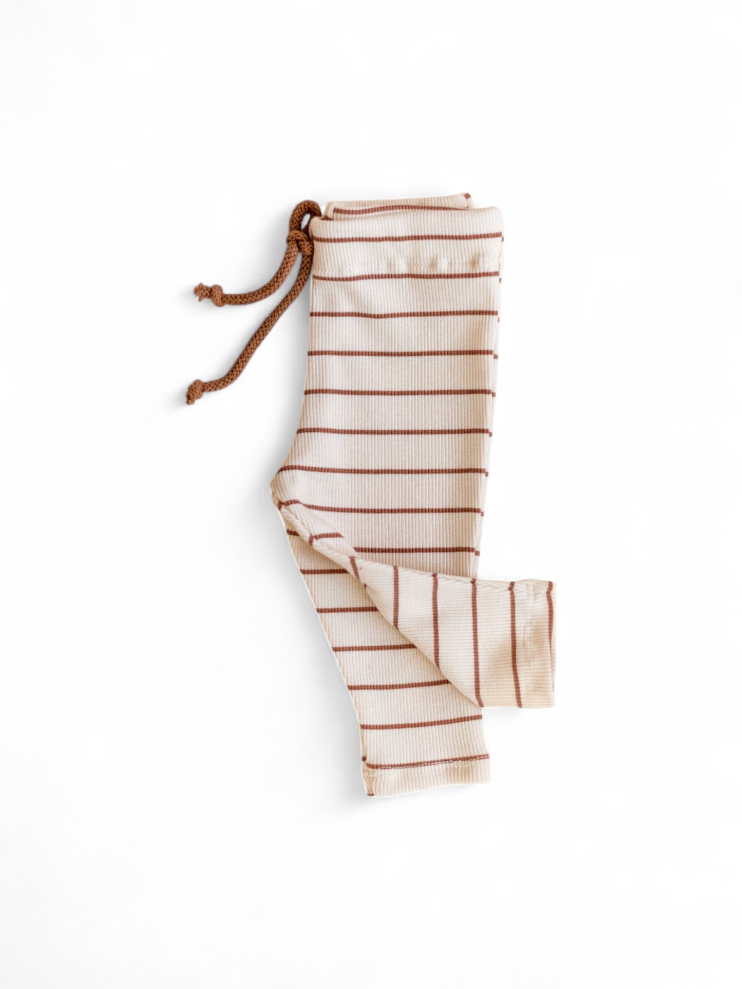 *Ribbed Leggings / Creamy + Stripes