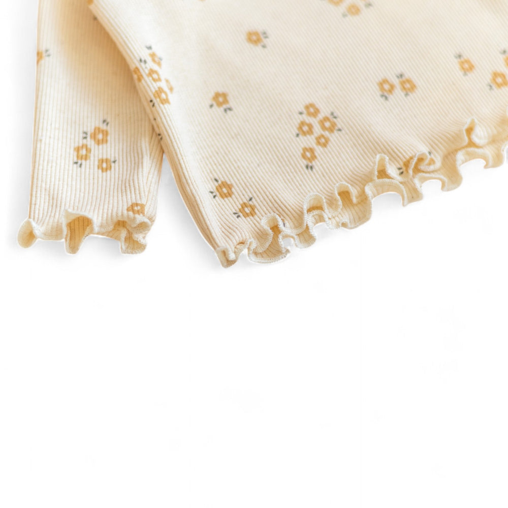 
                      
                        Long Sleeve Tee/ Natural Tiny Flowers
                      
                    