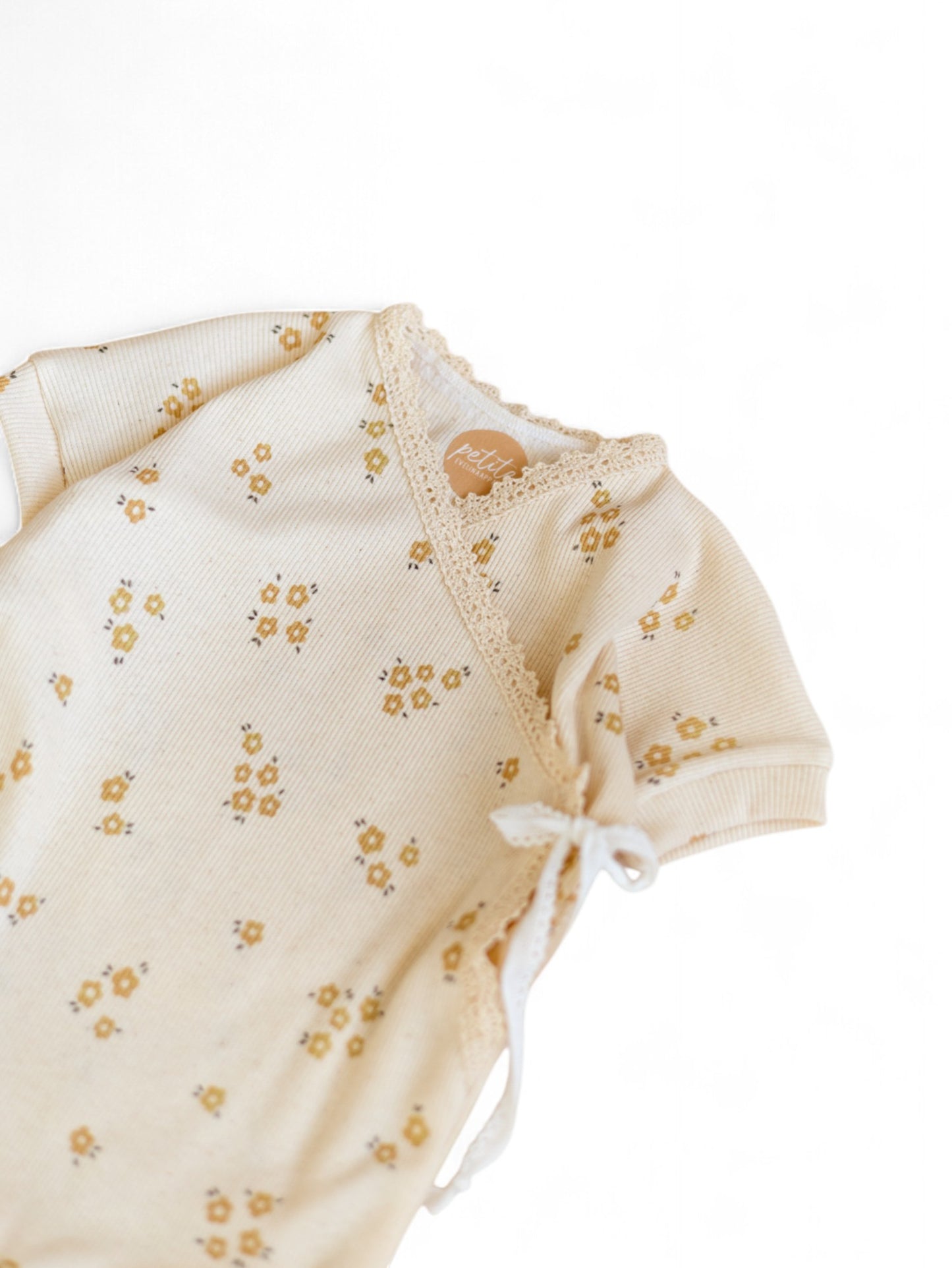*Baby romper / Natural Tiny Flowers