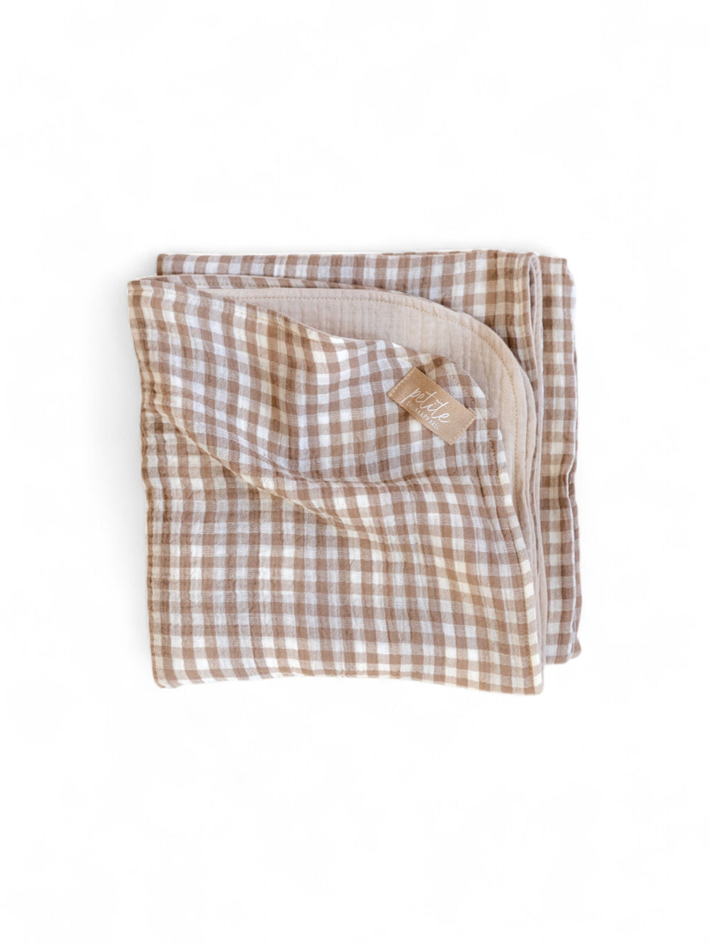 Muslin Blanket / Taupe checkers