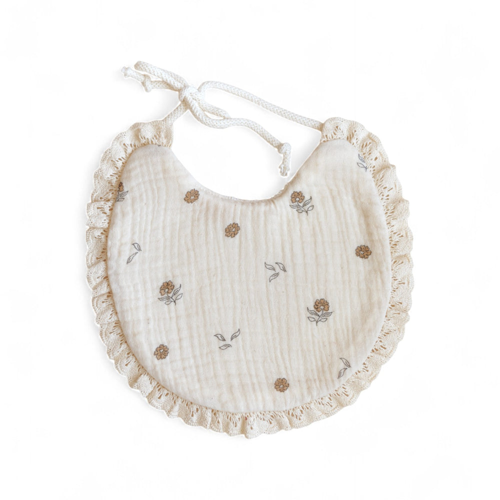*Baby bib / Tiny Flowers & Lace