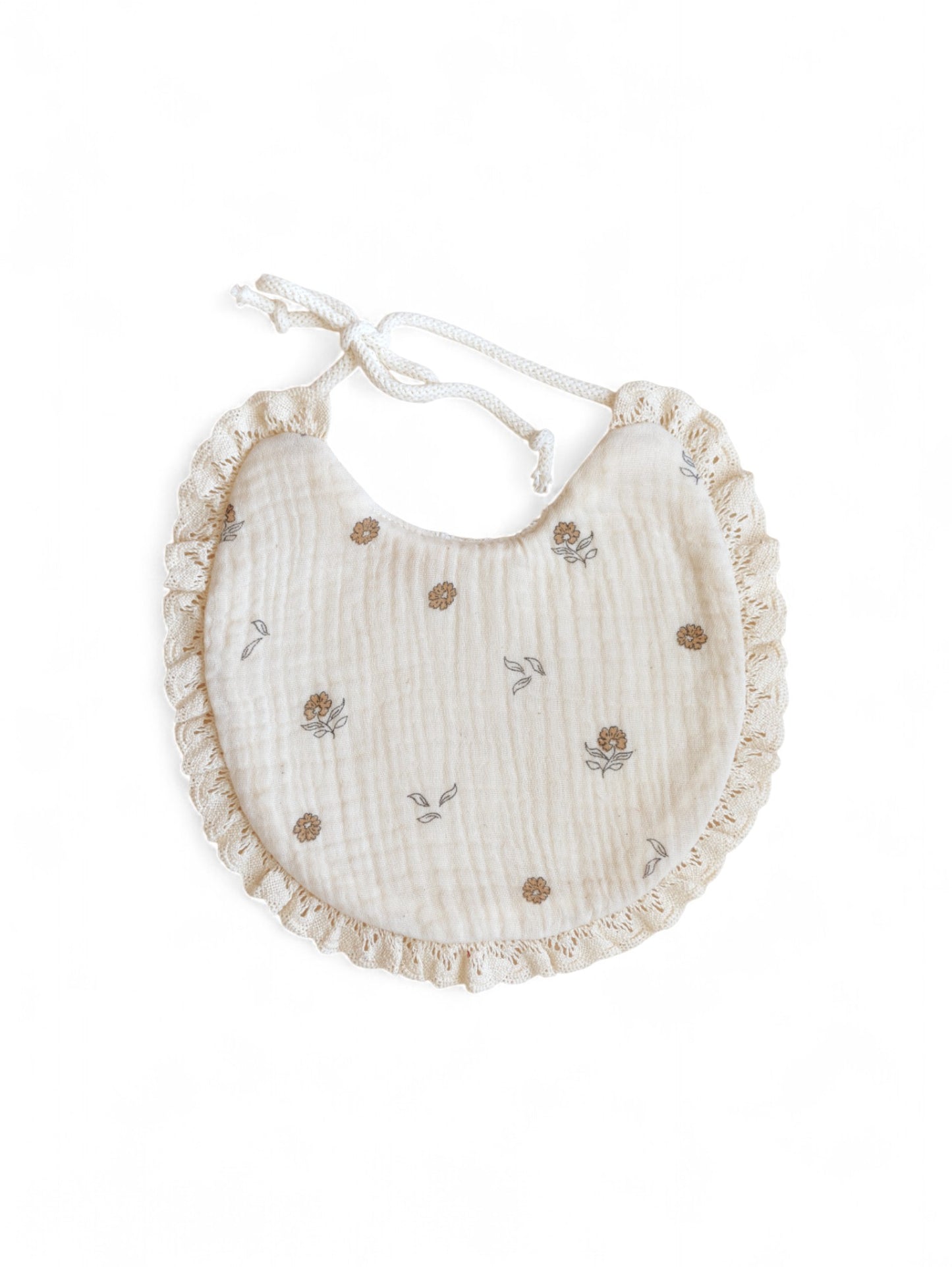 *Baby bib / Tiny Flowers & Lace