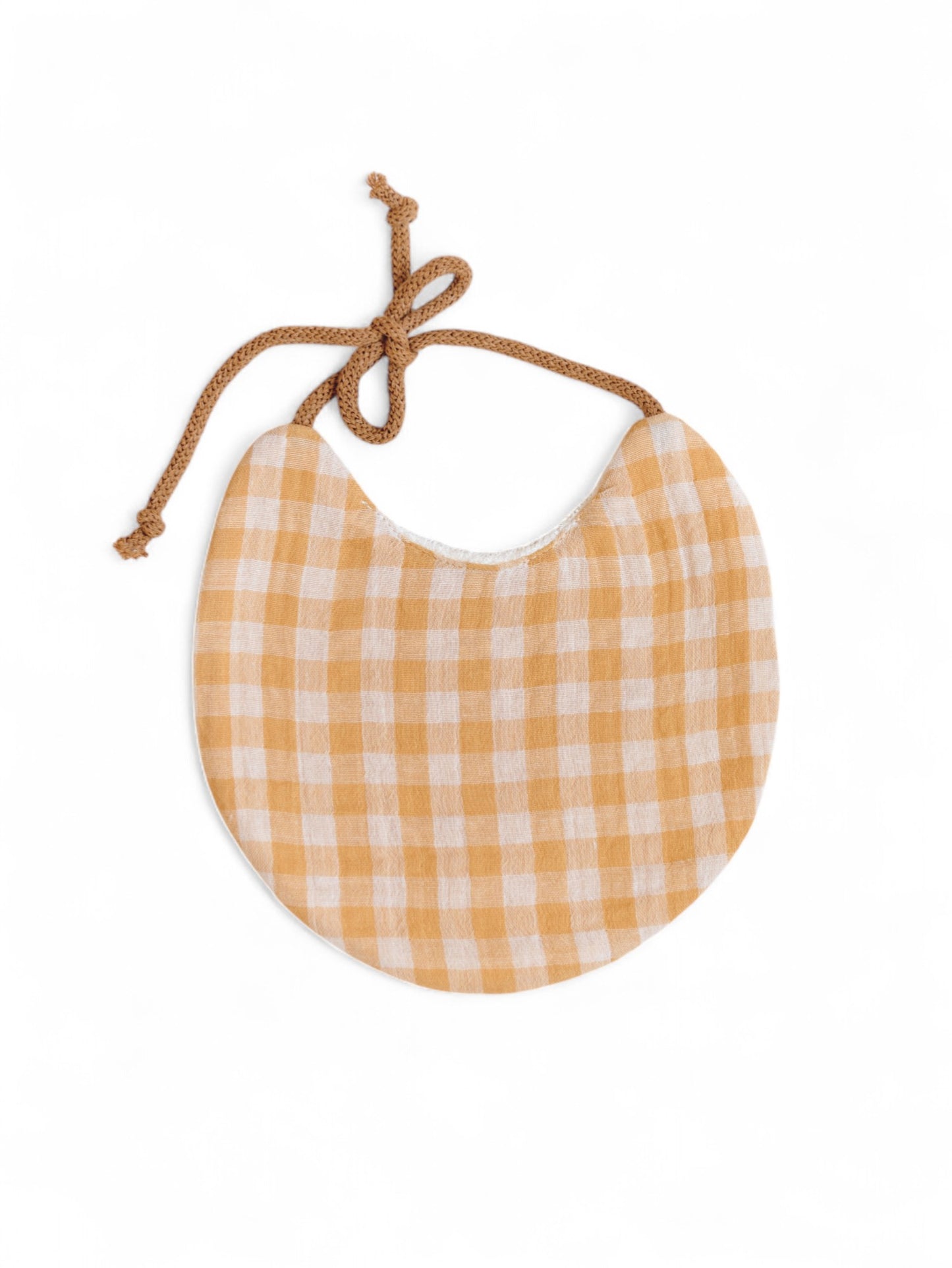 *Baby bib / Honey Yellow Checkers