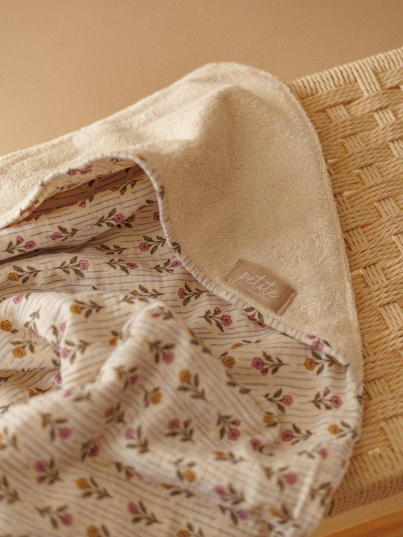 Baby Hooded towel  /  Meadow whisper