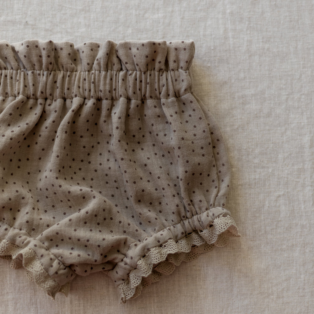 Bloomers / melange dots & lace