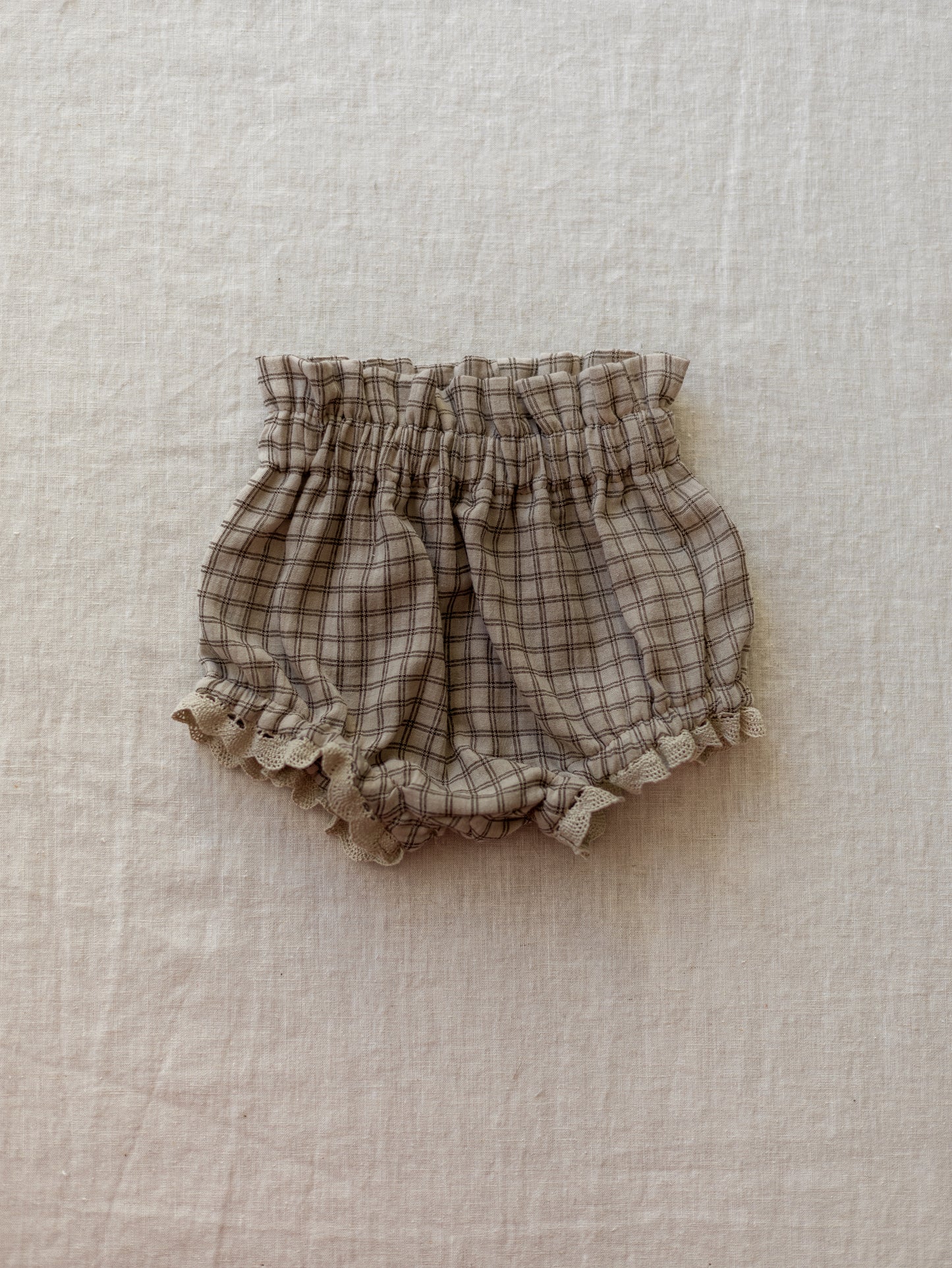 Bloomers / melange checkers & lace